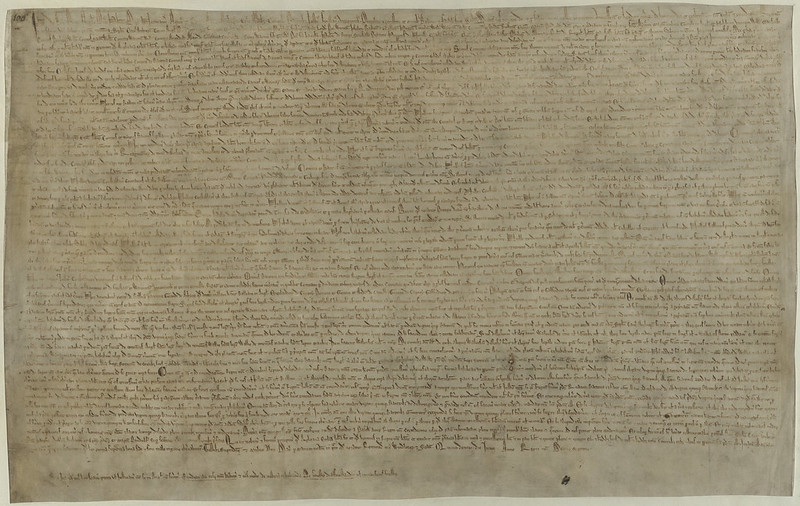 Image of the Magna Carta care of the British Library