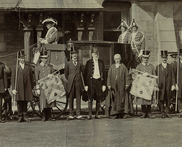 Diana Matthew’s, High Sheriff of Cumbria 2012-14, great-grandfather George Henry Pattinson, OBE JP as High Sheriff of Westmorland at the Assizes 1921.