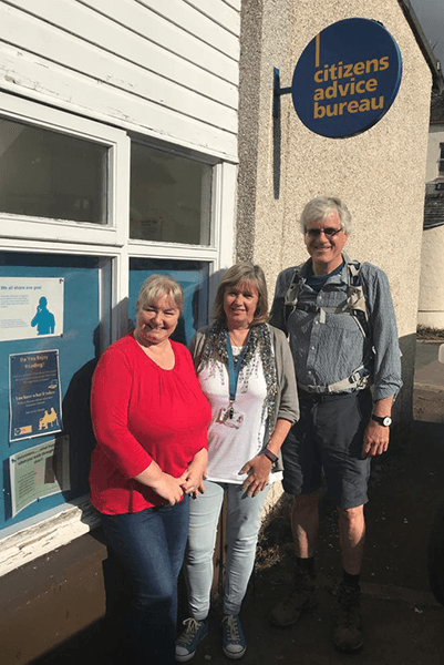 Visiting the vital Citizens Advice Bureau (in Keswick)