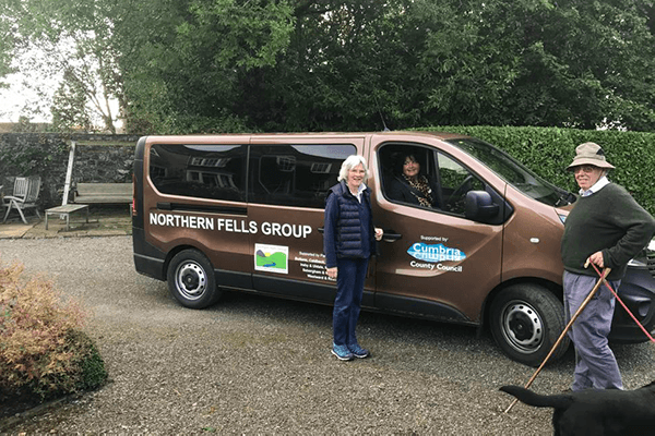 The wonderful Northern Fells Group and their volunteer driven bus (with the Under Sheriff)