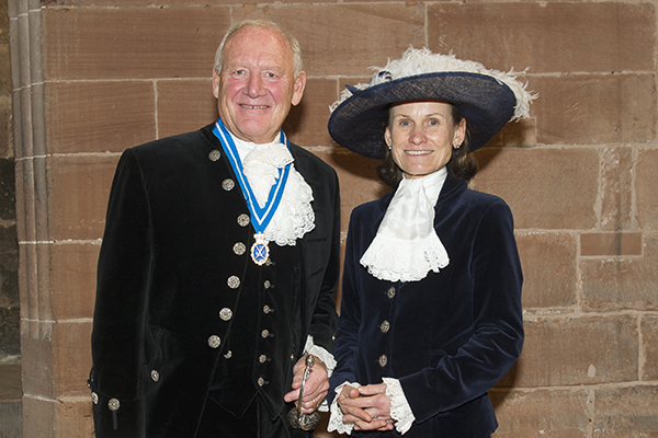 High Sheriff Christopher Holmes DL & outgoing High Sheriff Sam Scott